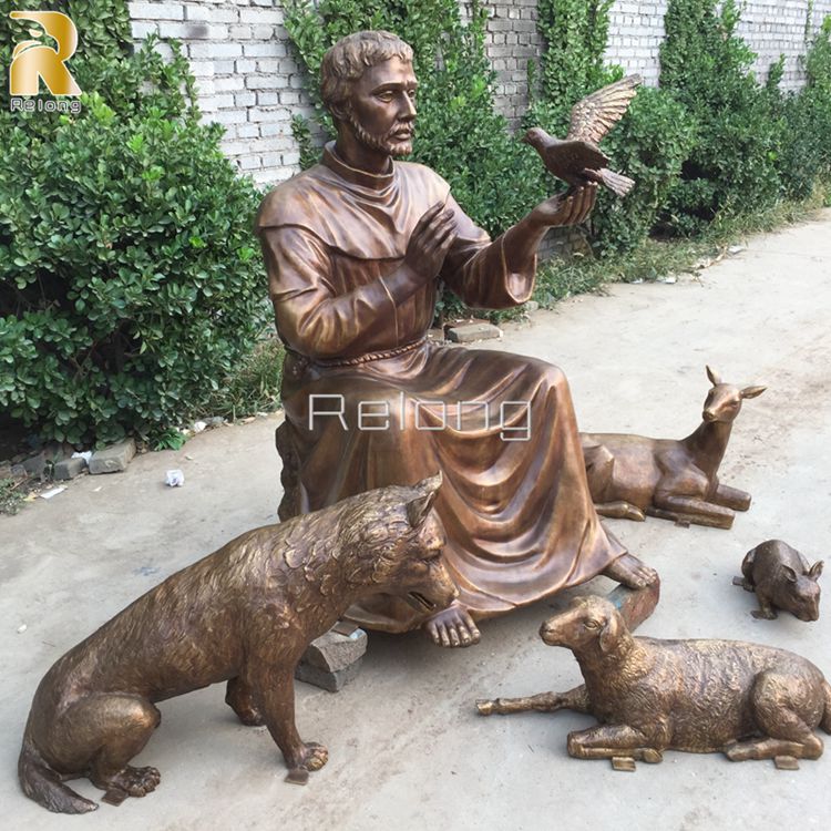 custom bronze st francis statue