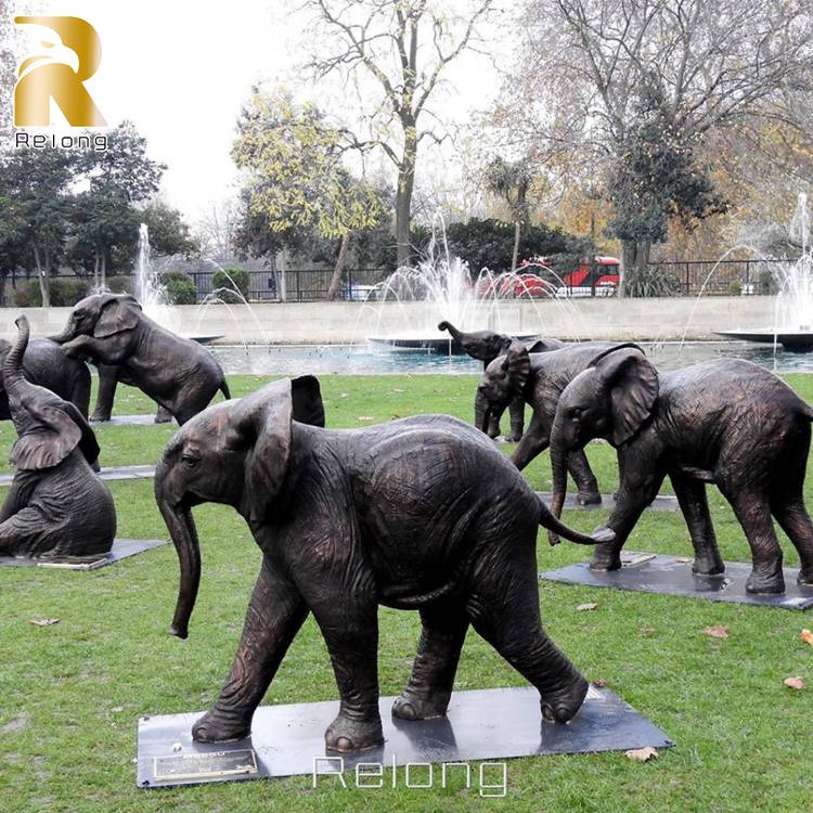 large bronze elephant statues-3