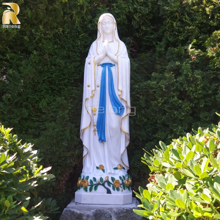 painted our lady of lourdes statue for sale