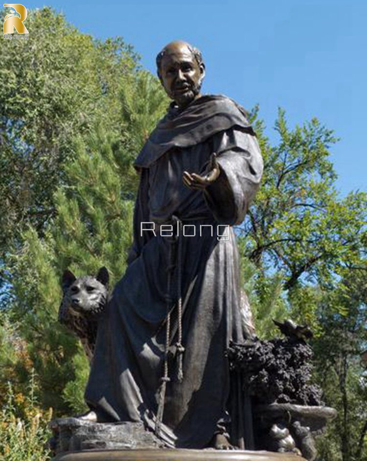 st. francis bronze statue-1