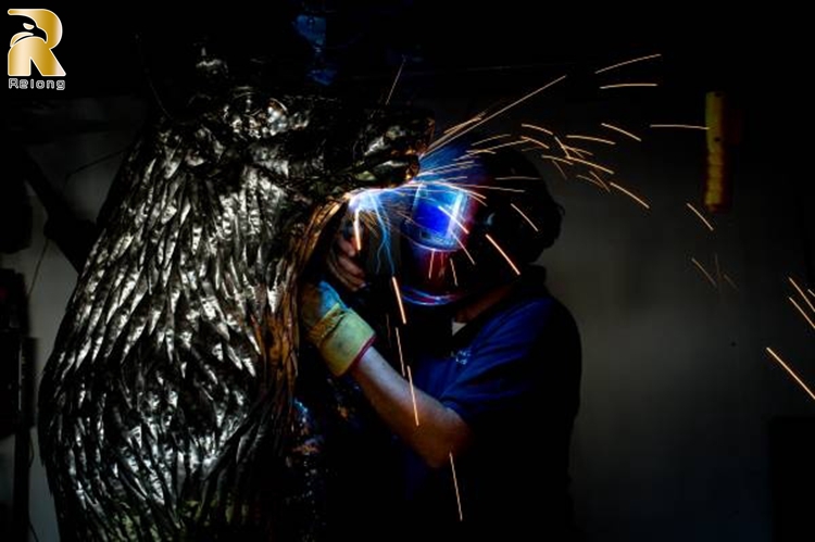 stainless steel outdoor sculpture welding