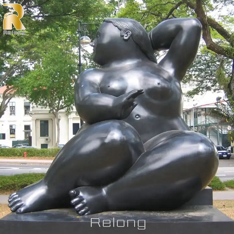 Fernando bronze fat lady sculpture