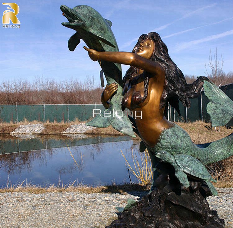 bronze Mermaid sculpture