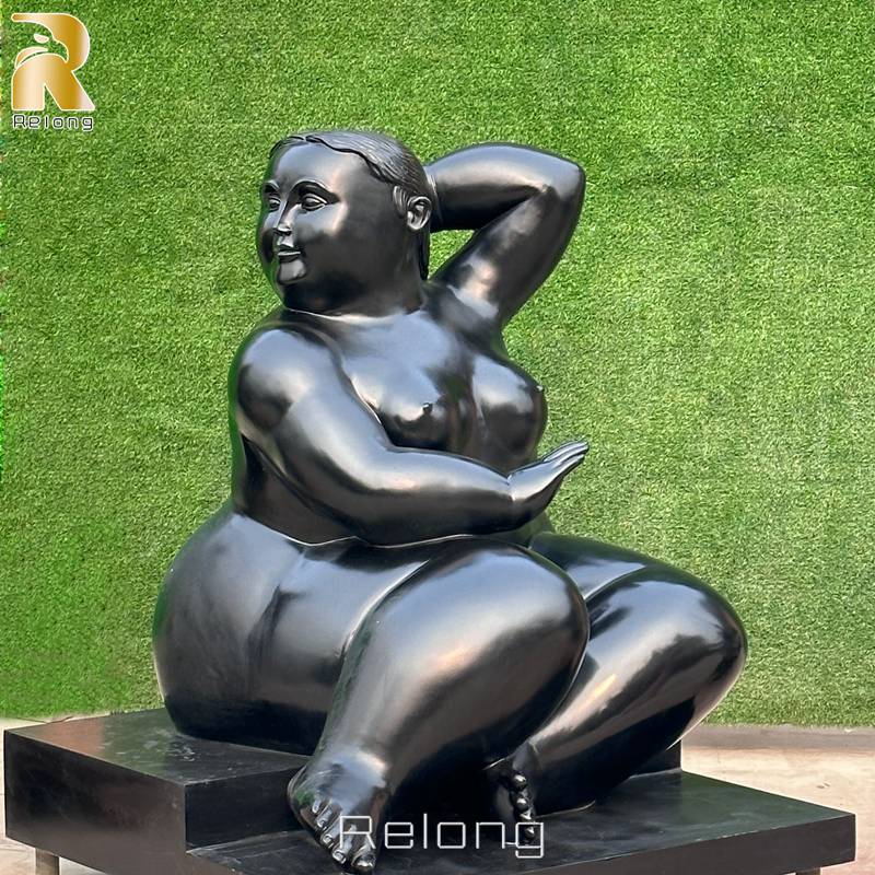 Famous Bronze Fernando Botero Fat Lady Sculpture for Sale RBCS-003