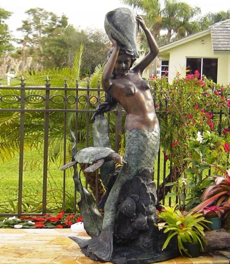 bronze-mermaid-fountain