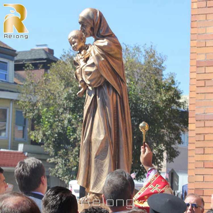 life size mother teresa sculpture