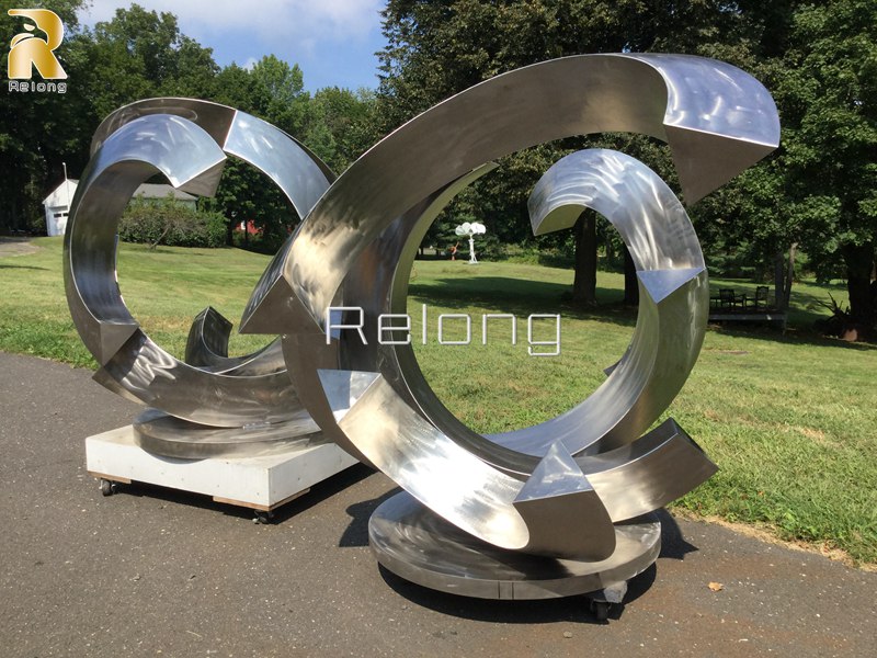 outdoor modern art metal sculptures