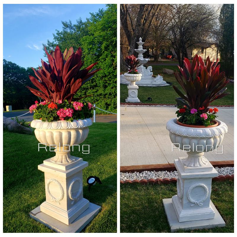 Marble Planter Relong Art Sculpture