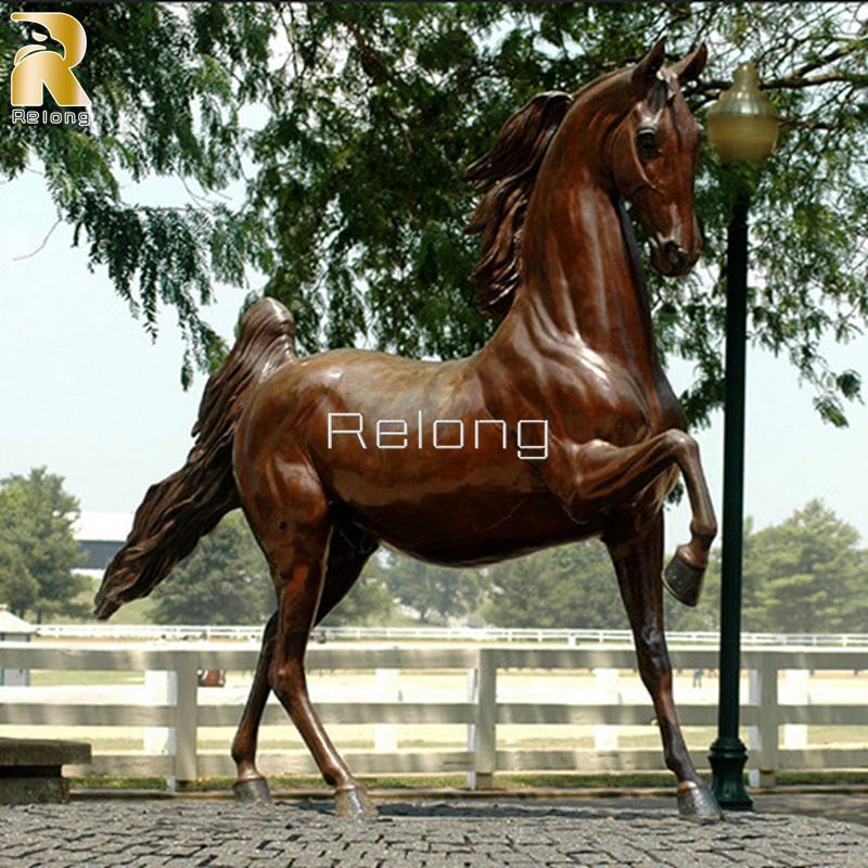 bronze arabian horse sculpture