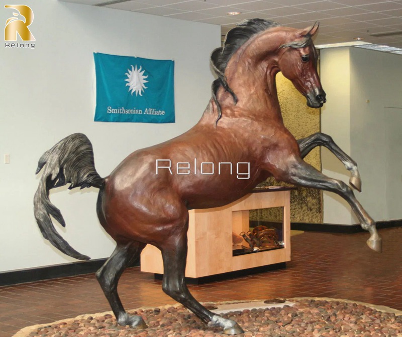 bronze-two-legs-standing-arabian-horse-statue