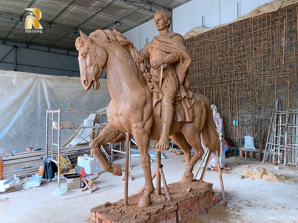 clay model of the Bronze Equestrian Statue