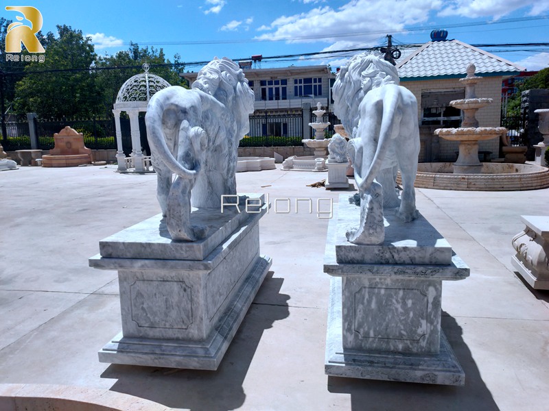 custom high quality marble lion statue