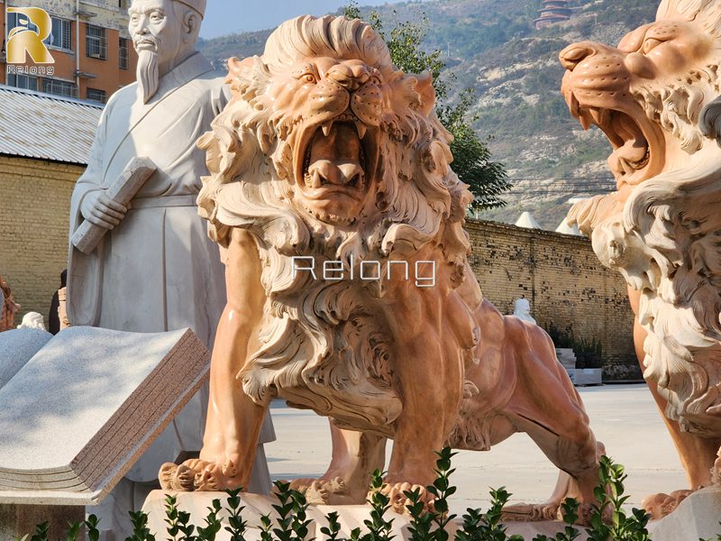 high quality marble lion statue for sale