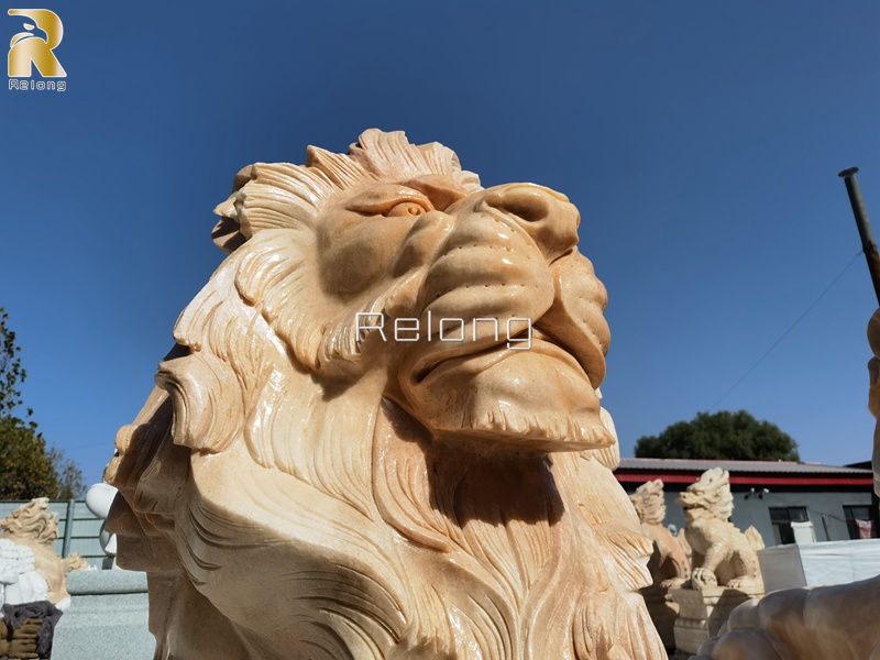 life size lion statue-1