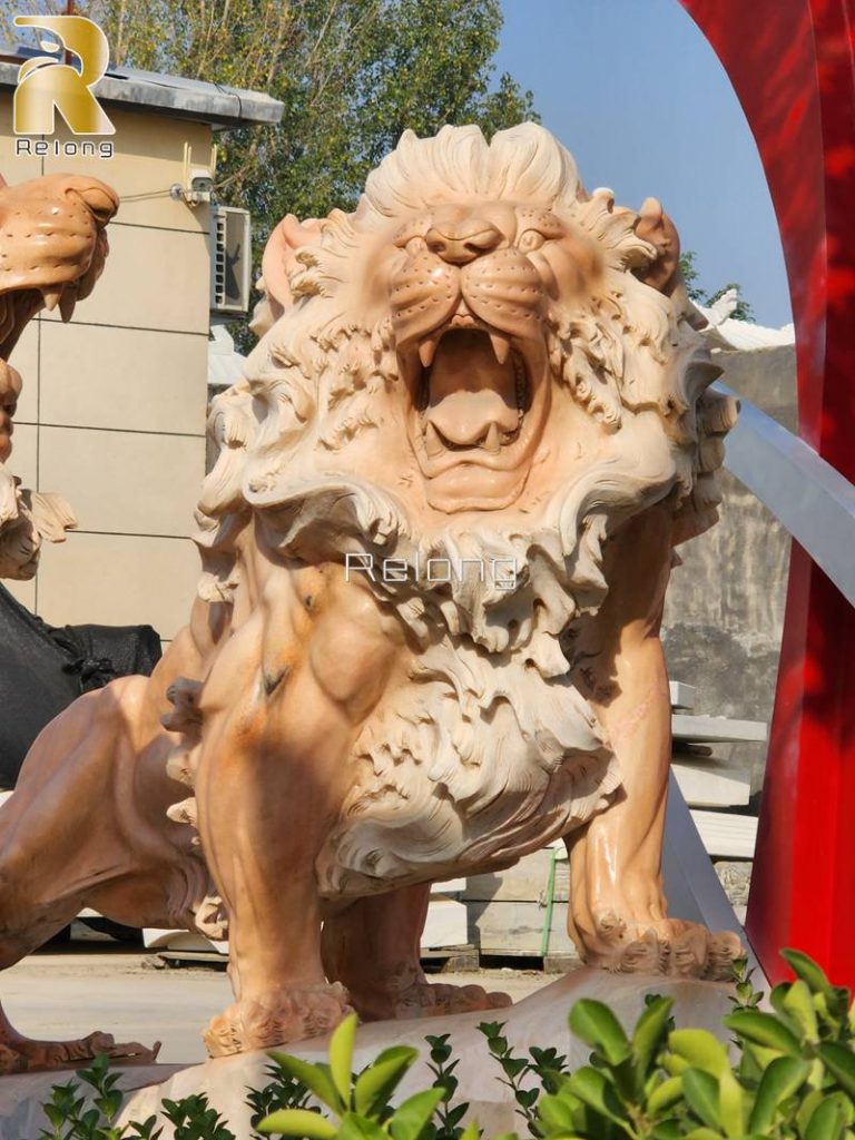 marble lion statue for sale-1