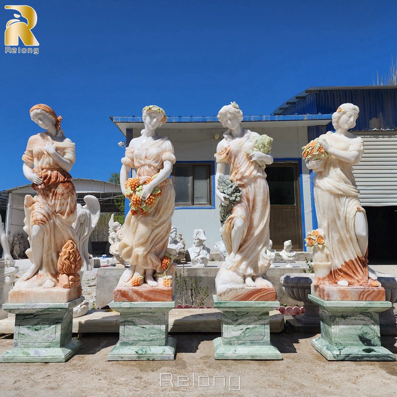 Beautiful Natural Marble Four Season Statue Garden Decoration RMFSS-002