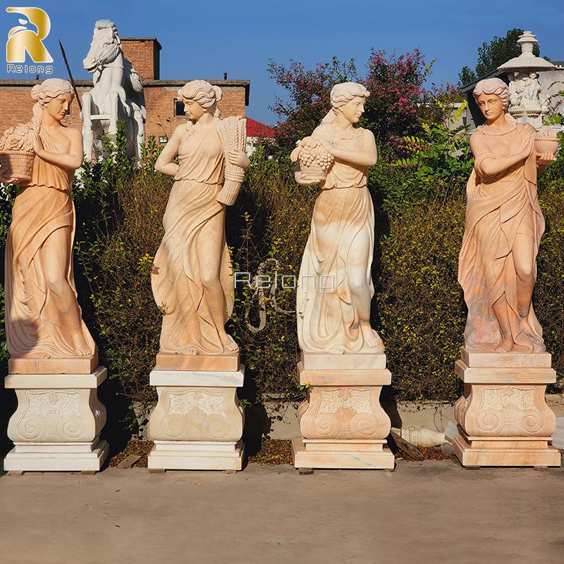 Wholesale Natural Marble Four Season Garden Statues RMFSS-003