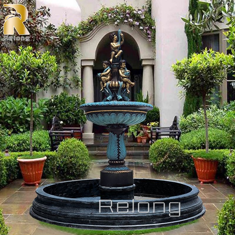 Europe-Garden-bronze fountain