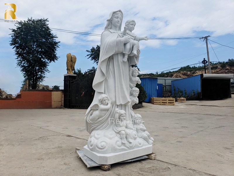 Mother Mary and Jesus Sculpture for sale