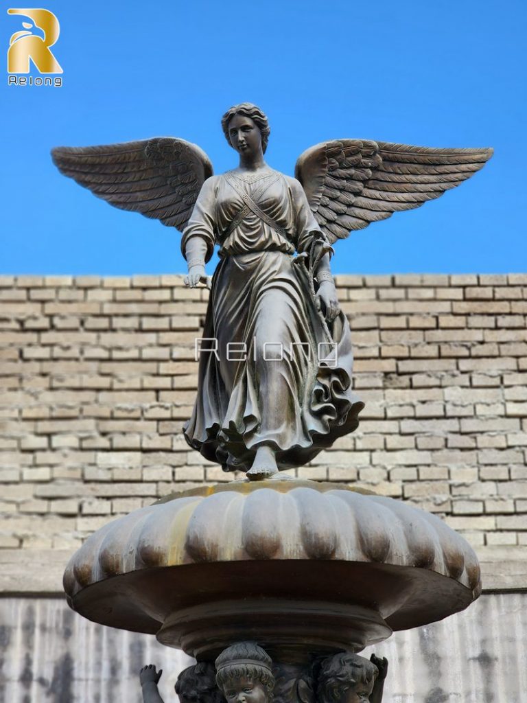 bronze angel fountain-1