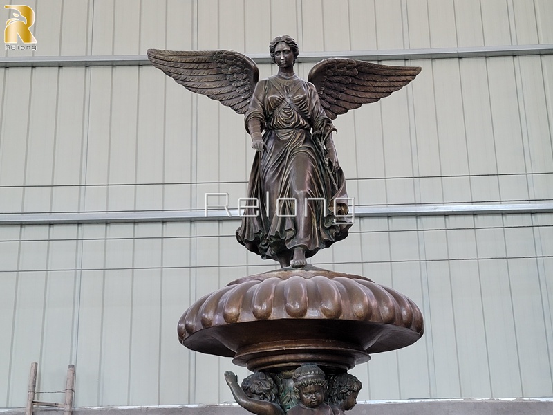 bronze angel fountain statues