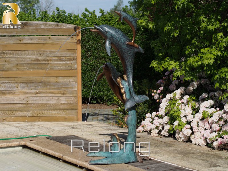 bronze-dolphin-verdigris-family-fountain-sculpture-water-feature