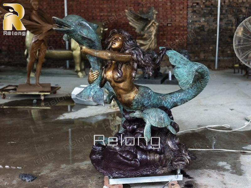 bronze mermaid statue for sale (6)