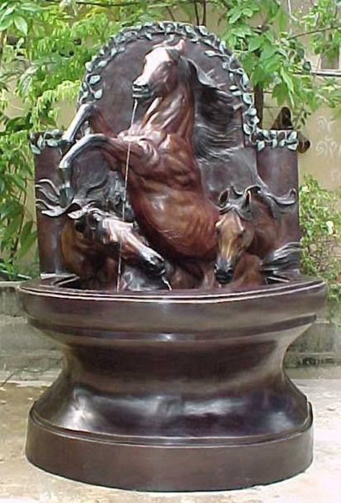 custom bronze wall fountain-3