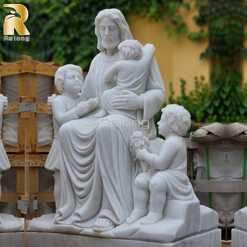 life size Jesus with children statue