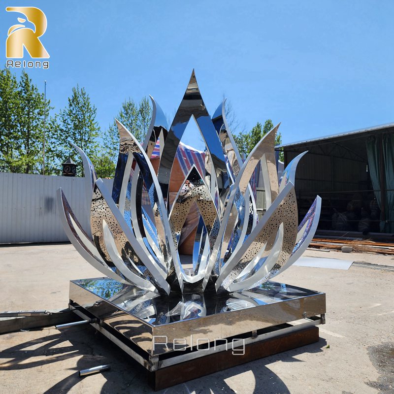 lotus flower statue for sale