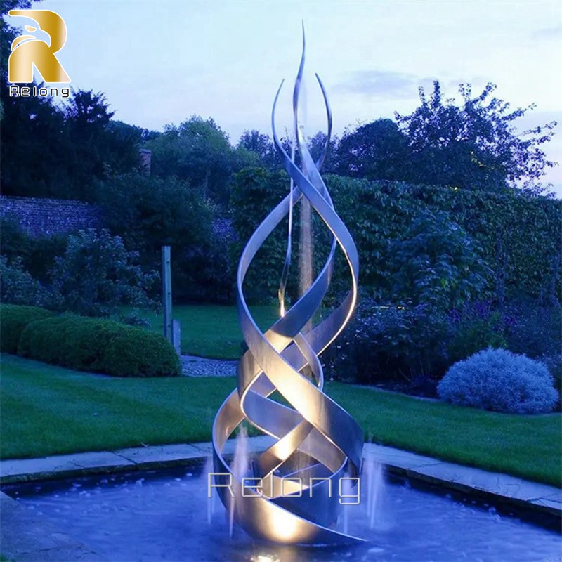 metal sculpture fountains