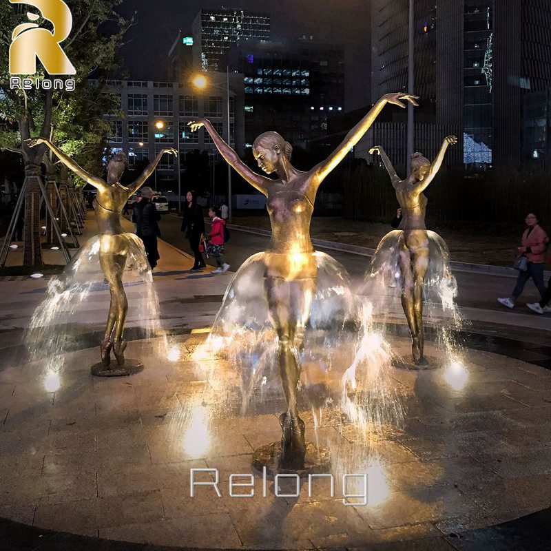 modern decorative ballerina fountain for sale