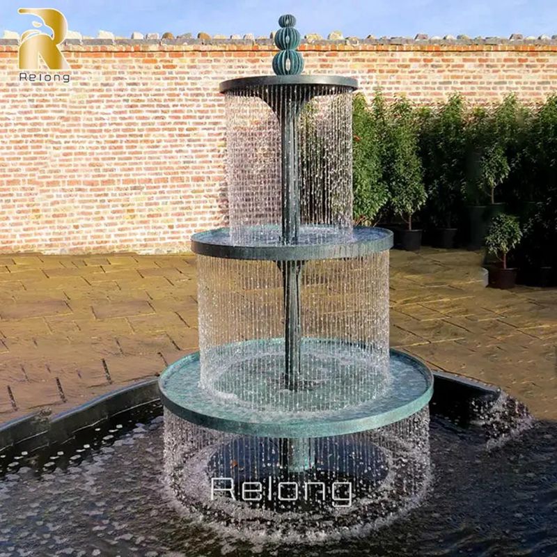 simple design bronze water Fountain statues