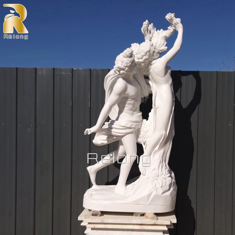 Life Size Apollo and Daphne Marble Statue Replica Supplier RMSC-006