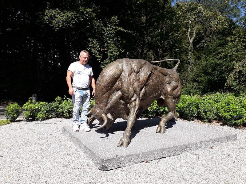 bronze bull custom sculptures