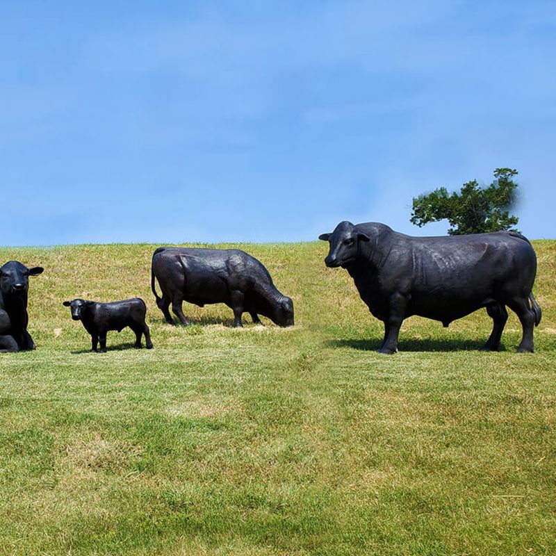 bronze cow statue for sale