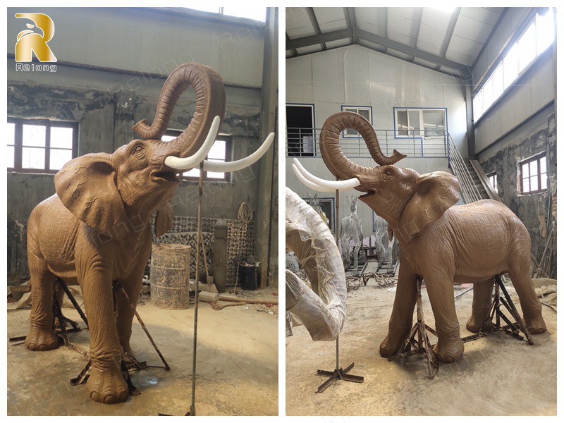 clay model of the elephant statue