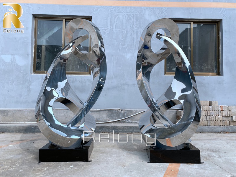 custom high quality abstract stainless steel sculpture for sale