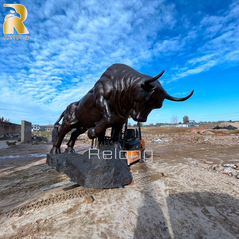 high quality bronze cast bull sculputre for sale