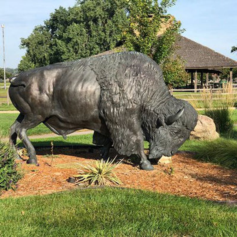 high quality life size buffalo statues for sale