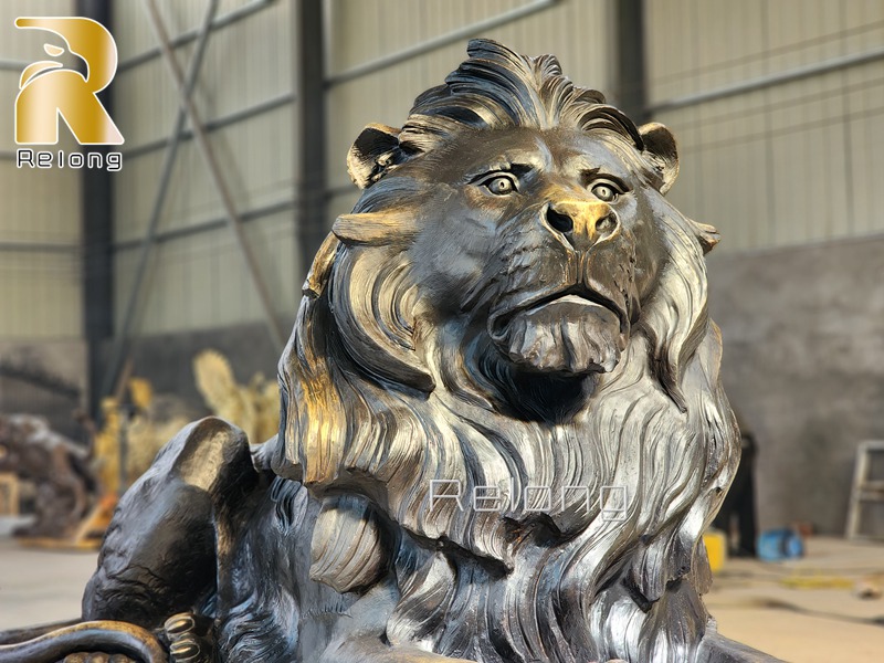 large lion statue outdoor art decor