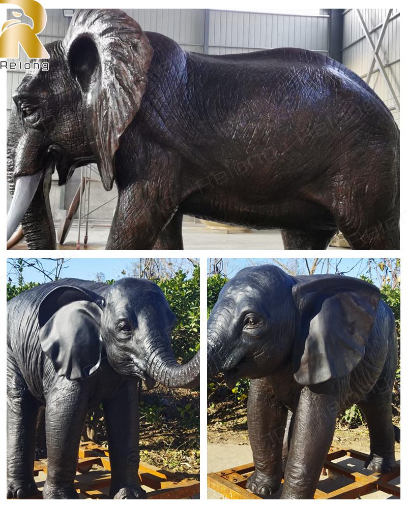 large outdoor elephant statue details