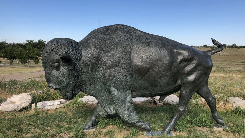 life size buffalo statues for sale