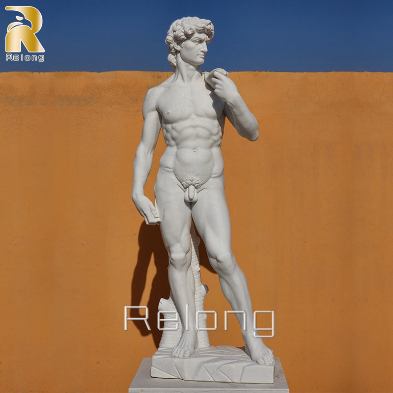 marble David statue