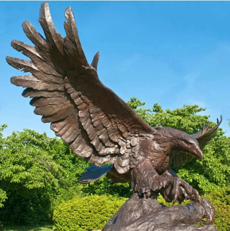 realistic bronze eagle statue for sale