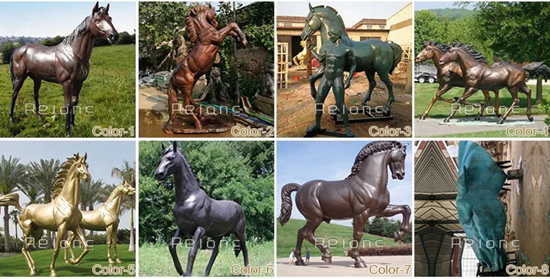 various colors of bull sculpture for sale