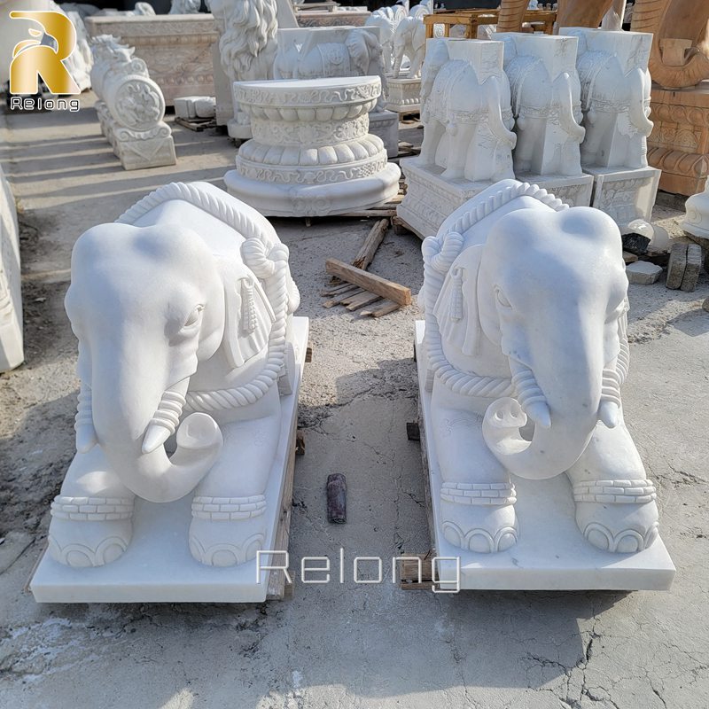 white marble elephant