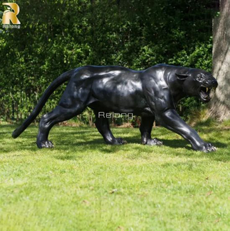 High Quality Bronze Leopard Sculpture - Relong Art Sculpture