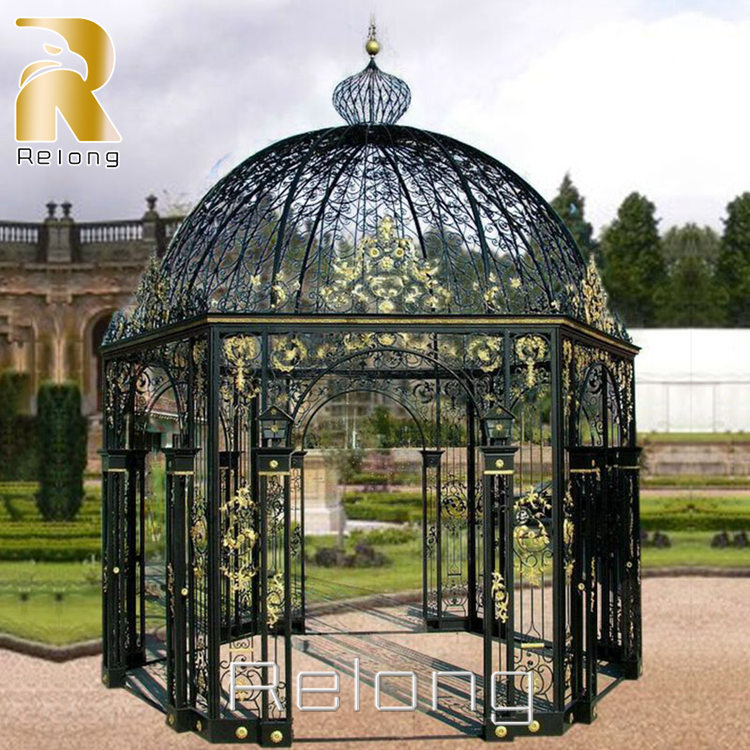 beautiful wrought iron gazebos for garden