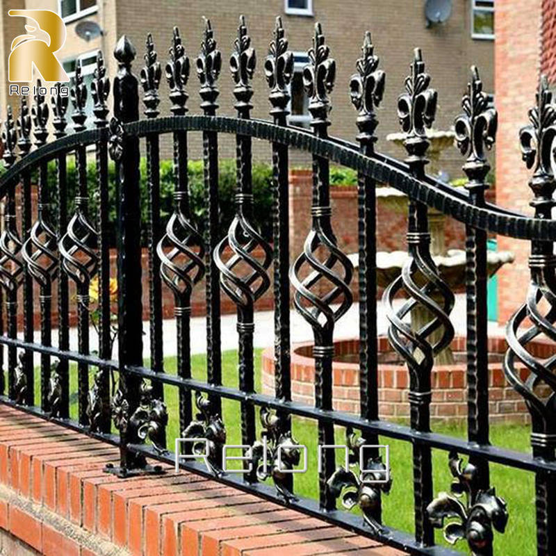 black wrought iron fence for sale